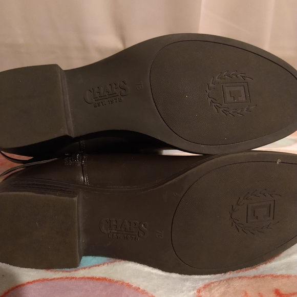 🌸DONATING SOON🌸 Chaps 🐎 Faux Leather Boots - Picture 4 of 5